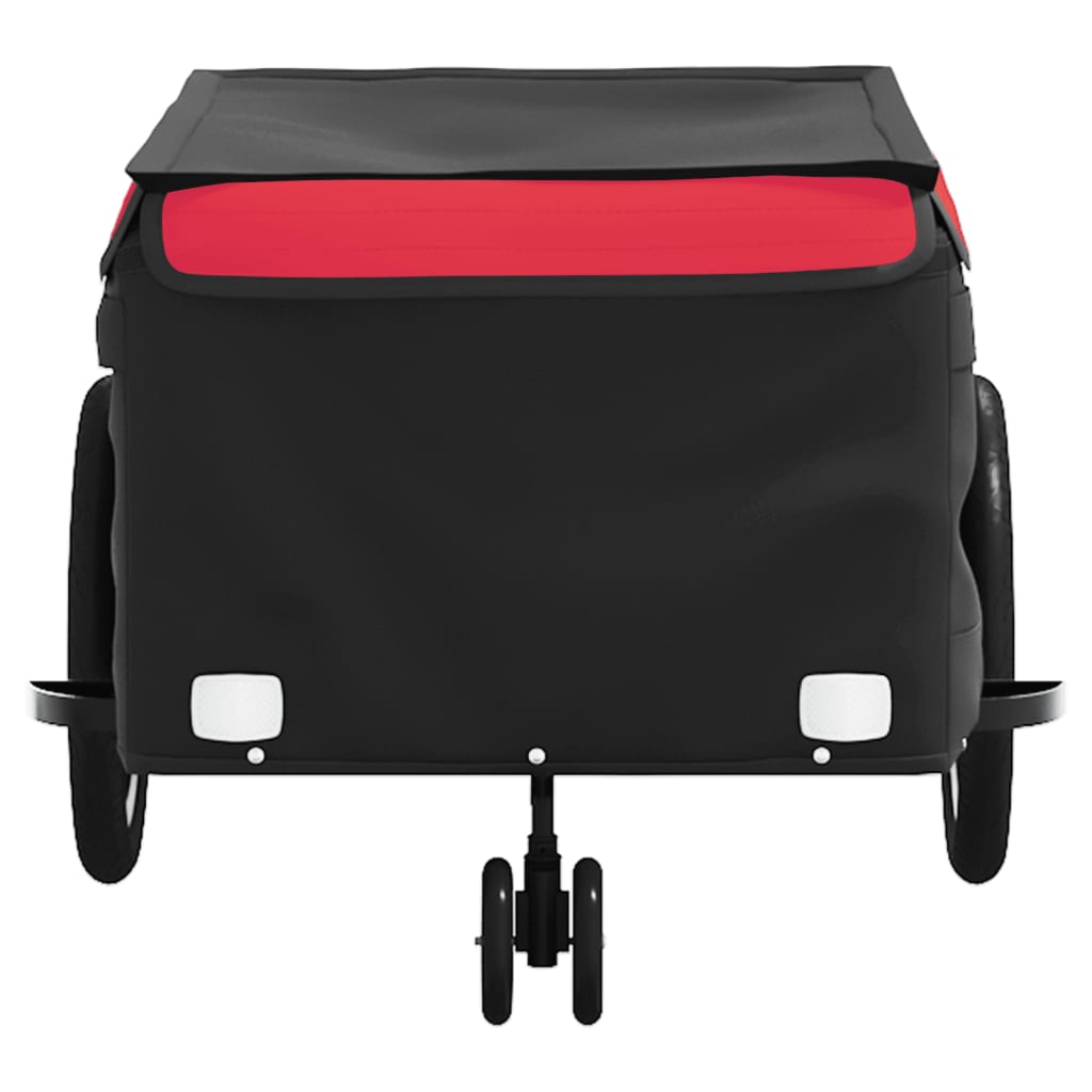 Cykeltrailer Sort og Rød 45 kg Jern