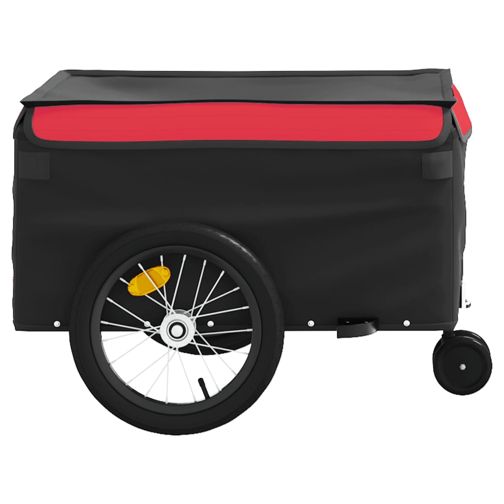 Cykeltrailer Sort og Rød 45 kg Jern