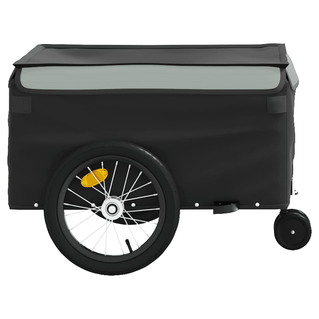 Cykeltrailer Sort og Grå 45 kg Jern