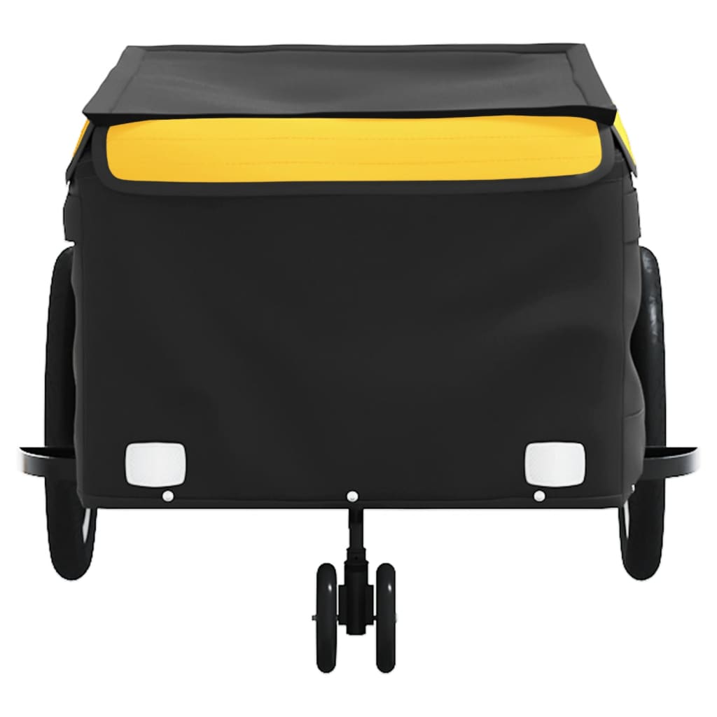 Cykeltrailer Sort og Gul 45 kg Jern