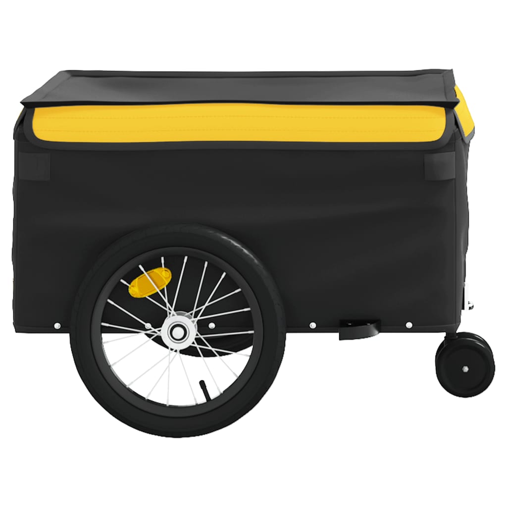 Cykeltrailer Sort og Gul 45 kg Jern