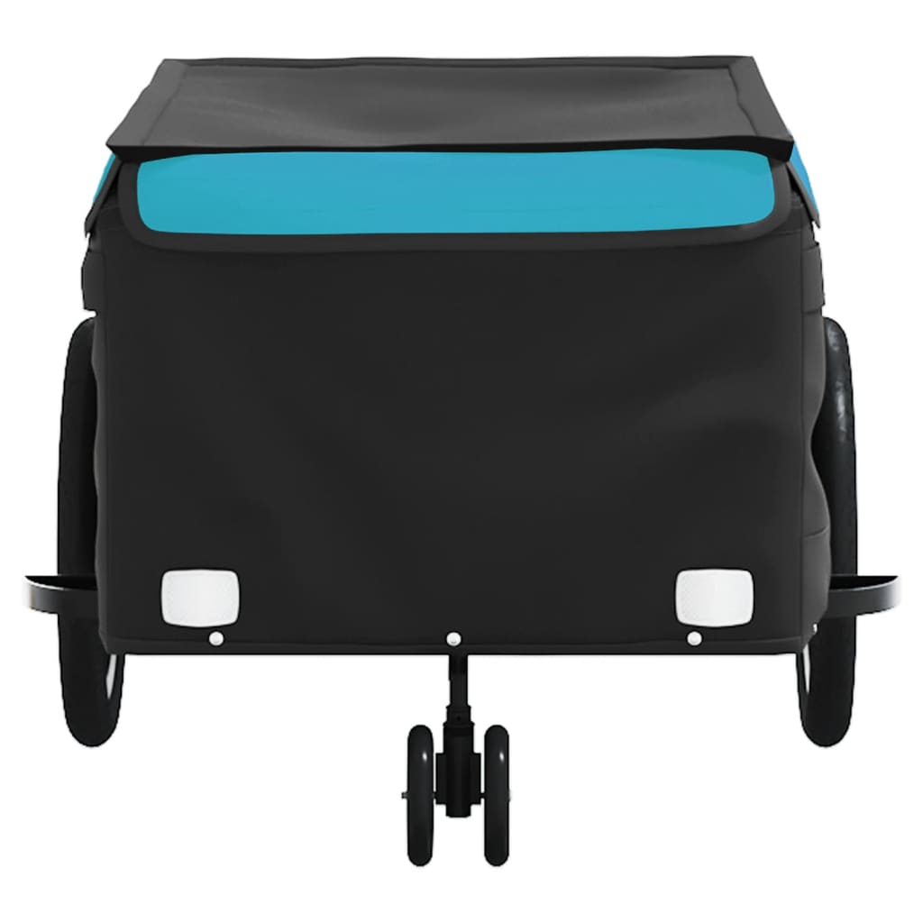 Cykeltrailer Sort og Blå 45 kg Jern