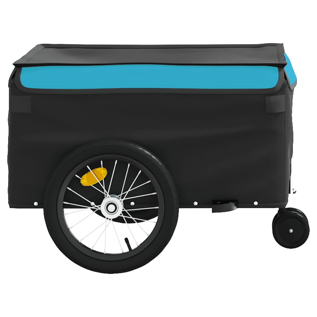 Cykeltrailer Sort og Blå 45 kg Jern