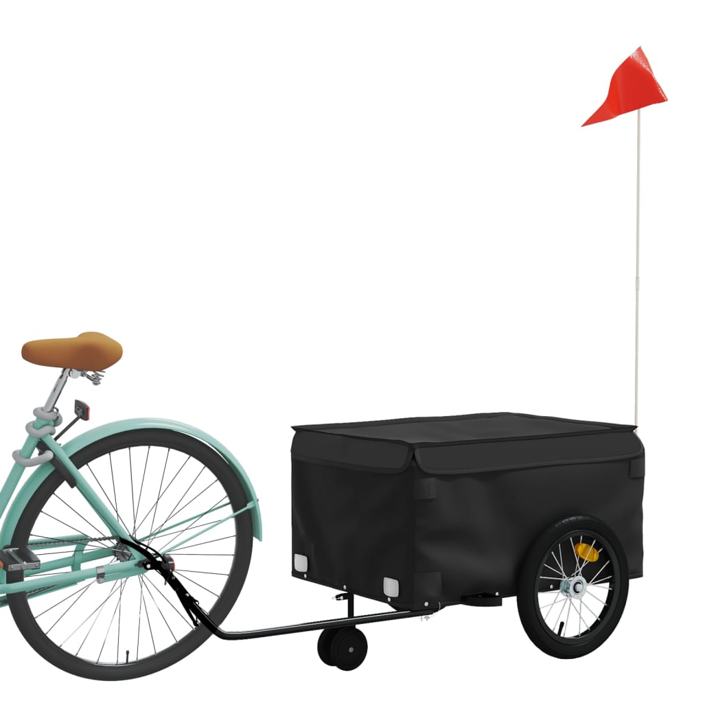 Cykeltrailer Sort 45 kg Jern