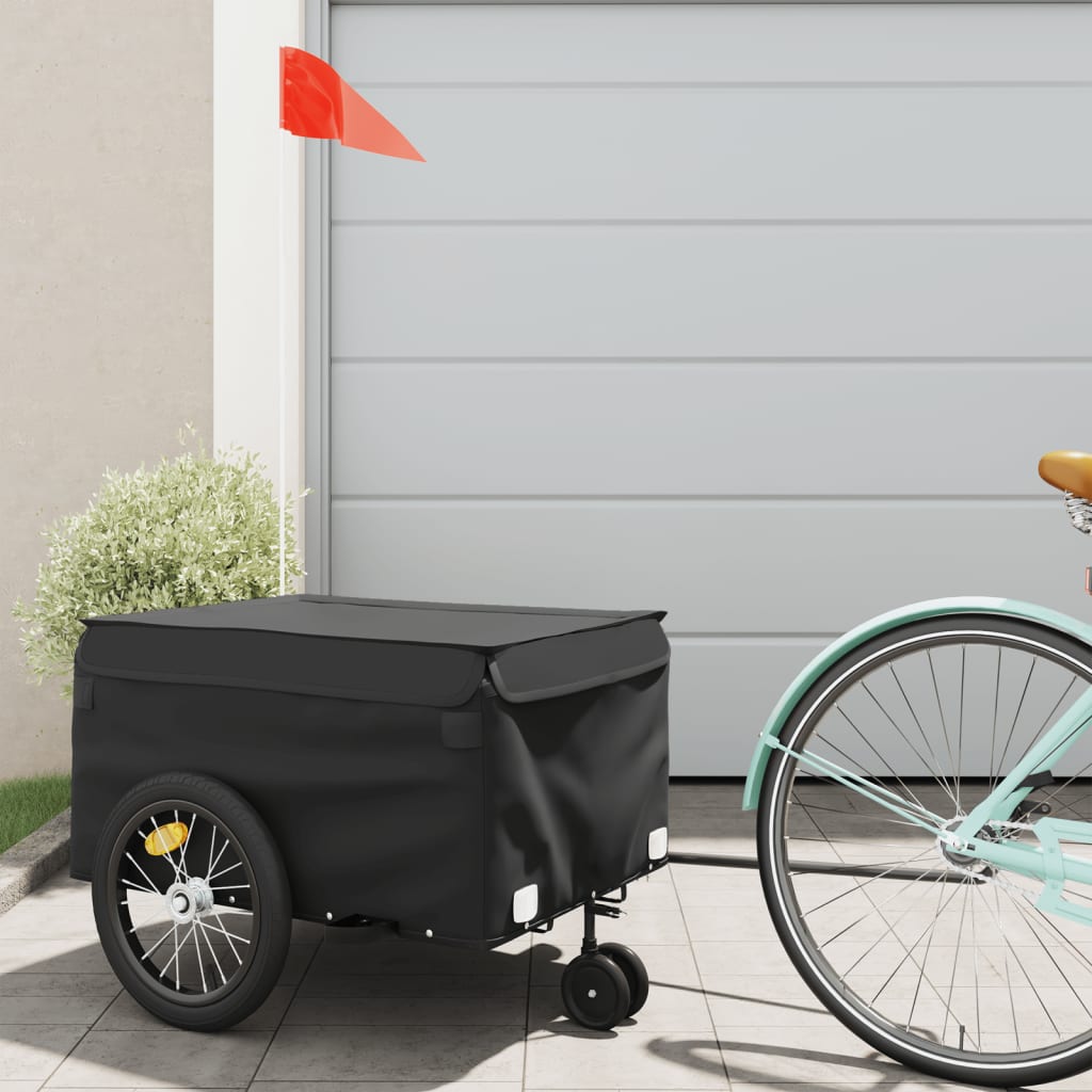 Cykeltrailer Sort 45 kg Jern