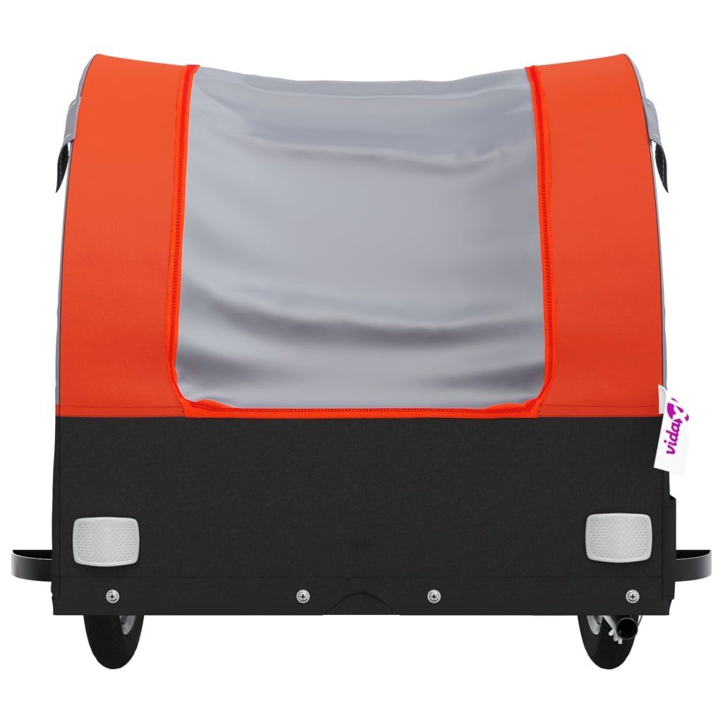 Cykeltrailer Sort og Orange 30 kg Jern