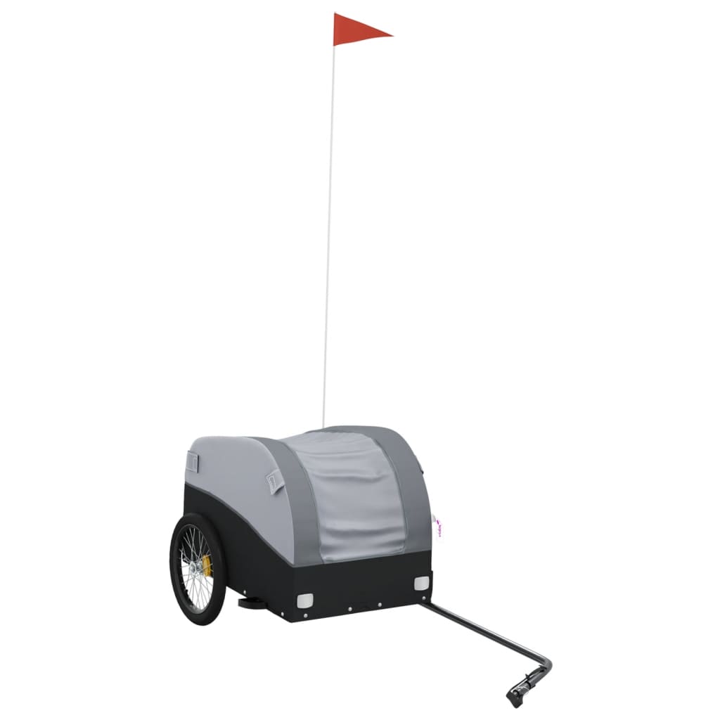 Cykeltrailer Sort og Grå 30 kg Jern