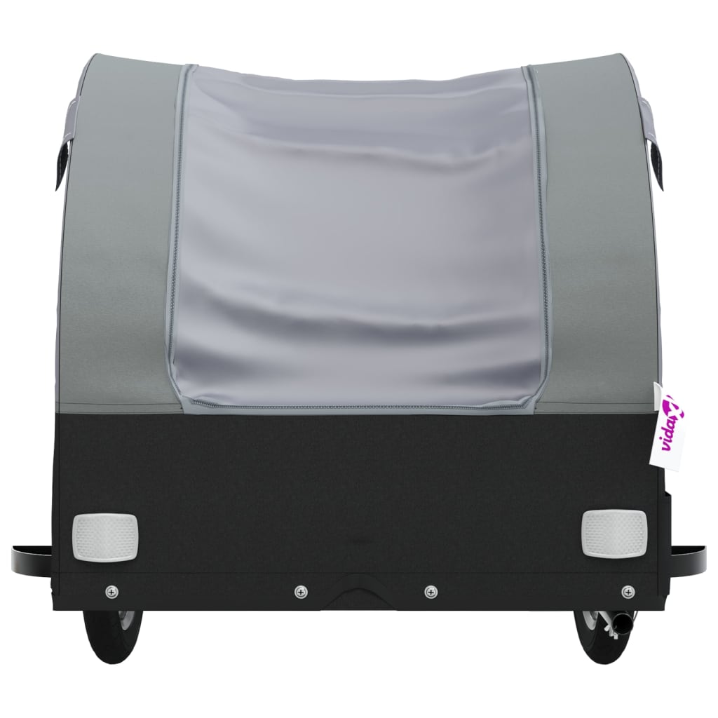 Cykeltrailer Sort og Grå 30 kg Jern