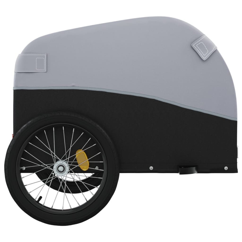 Cykeltrailer Sort og Grå 30 kg Jern