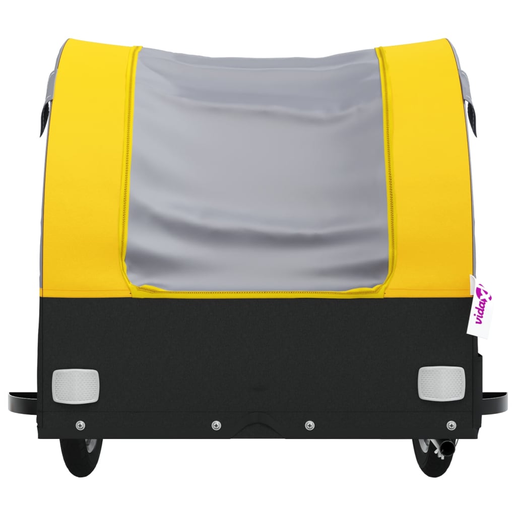 Cykeltrailer Sort og Gul 30 kg Jern