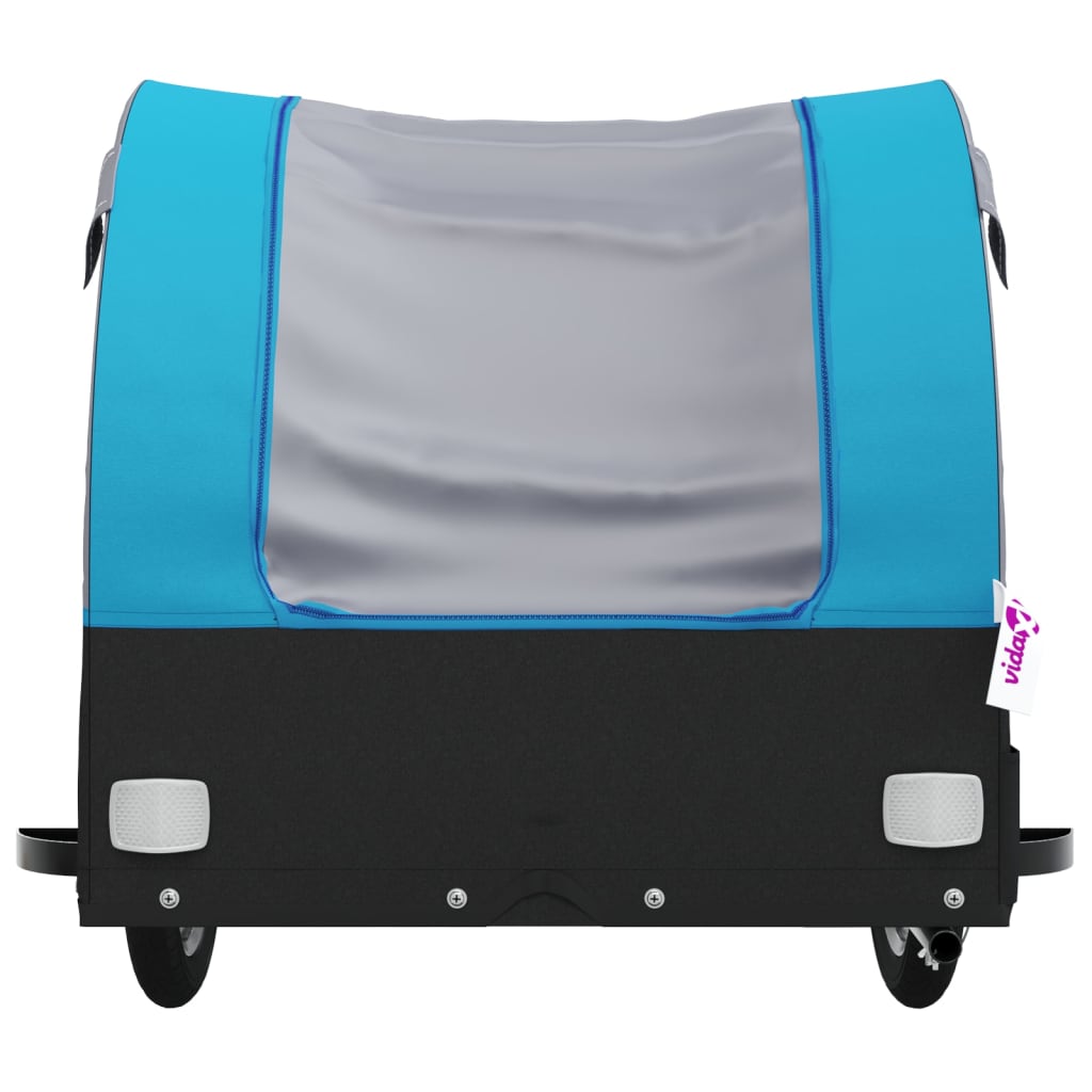 Cykeltrailer Sort og Blå 30 kg Jern