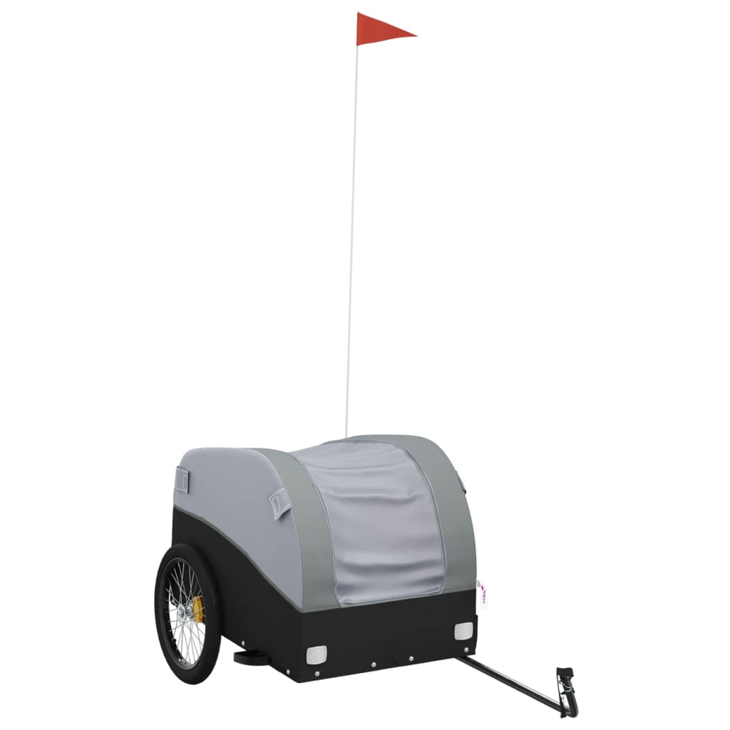 Cykeltrailer Sort og Grå 45 kg Jern