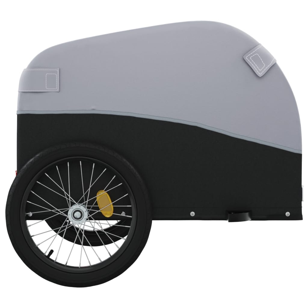 Cykeltrailer Sort og Grå 45 kg Jern