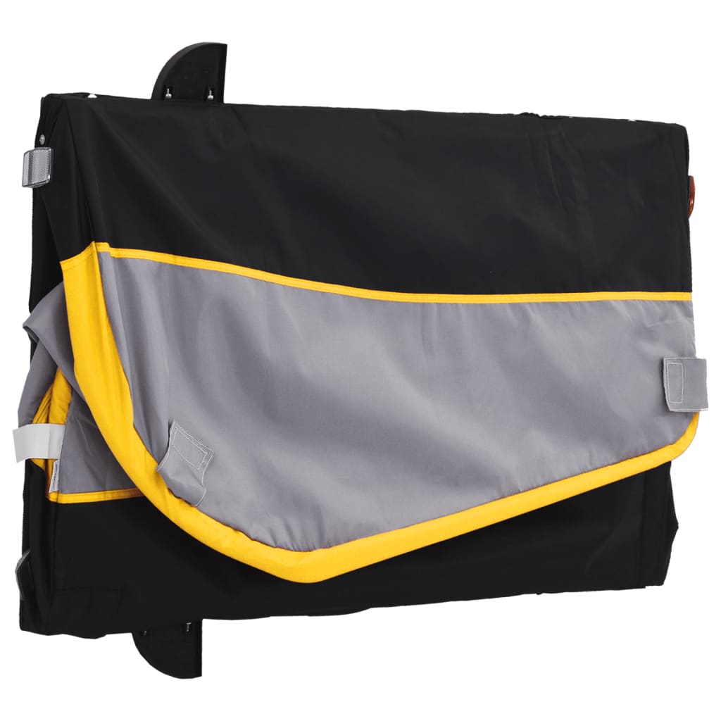 Cykeltrailer Sort og Gul 45 kg Jern