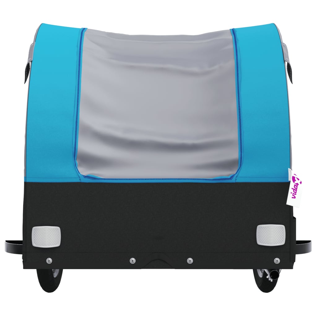 Cykeltrailer Sort og Blå 45 kg Jern