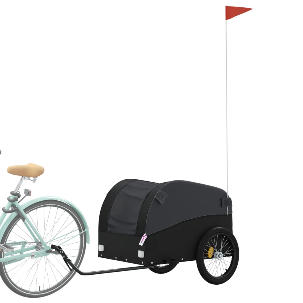 Cykeltrailer Sort 45 kg Jern