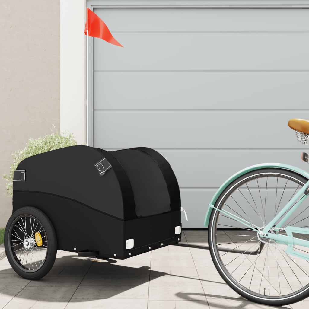 Cykeltrailer Sort 45 kg Jern