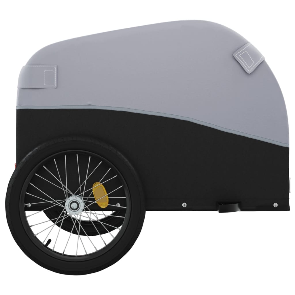 Cykeltrailer Sort og Grå 45 kg Jern