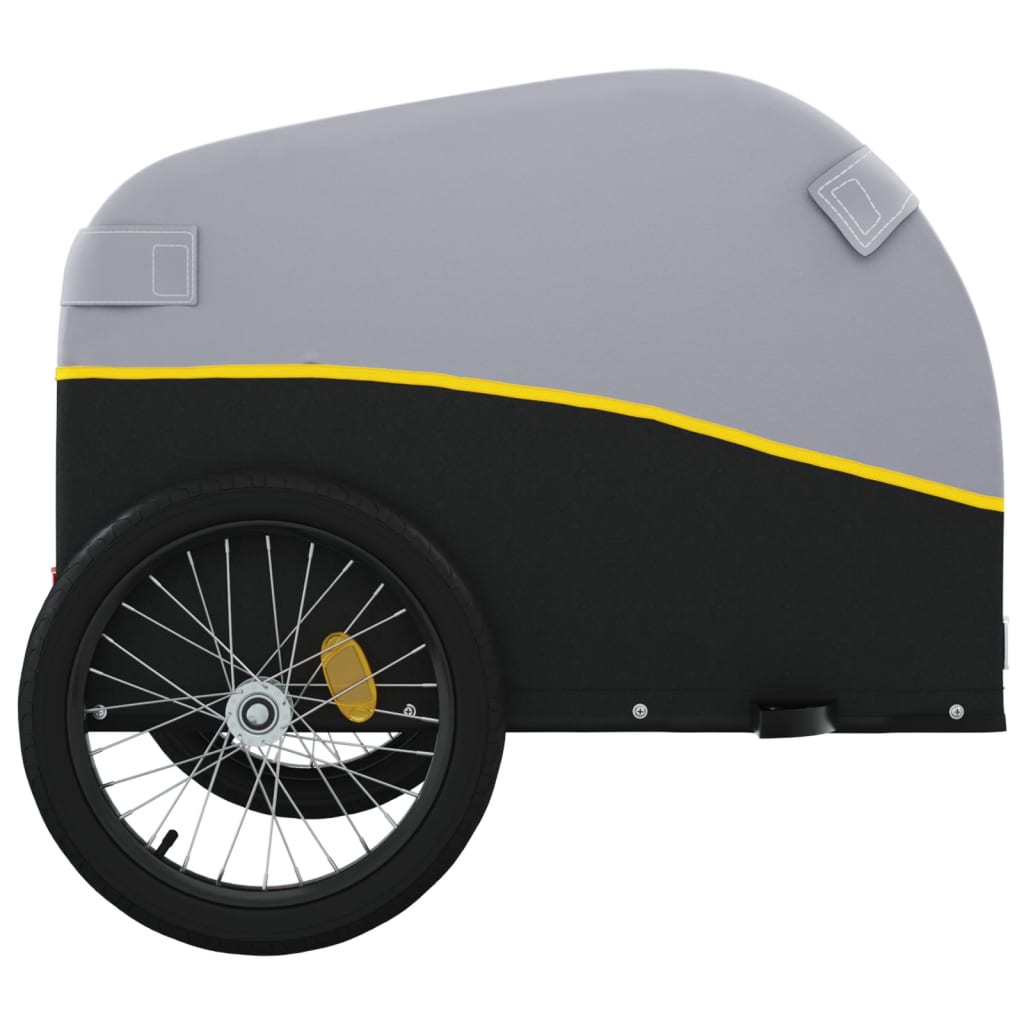 Cykeltrailer Sort og Gul 45 kg Jern