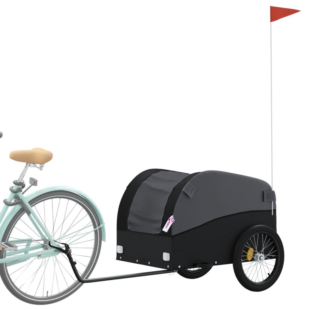 Cykeltrailer Sort 45 kg Jern