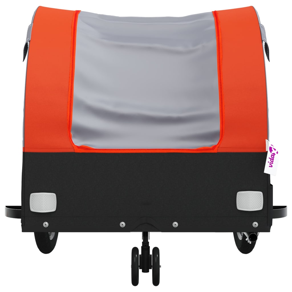 Cykeltrailer Sort og Orange 30 kg Jern