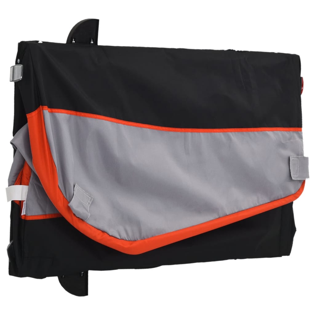 Cykeltrailer Sort og Orange 30 kg Jern