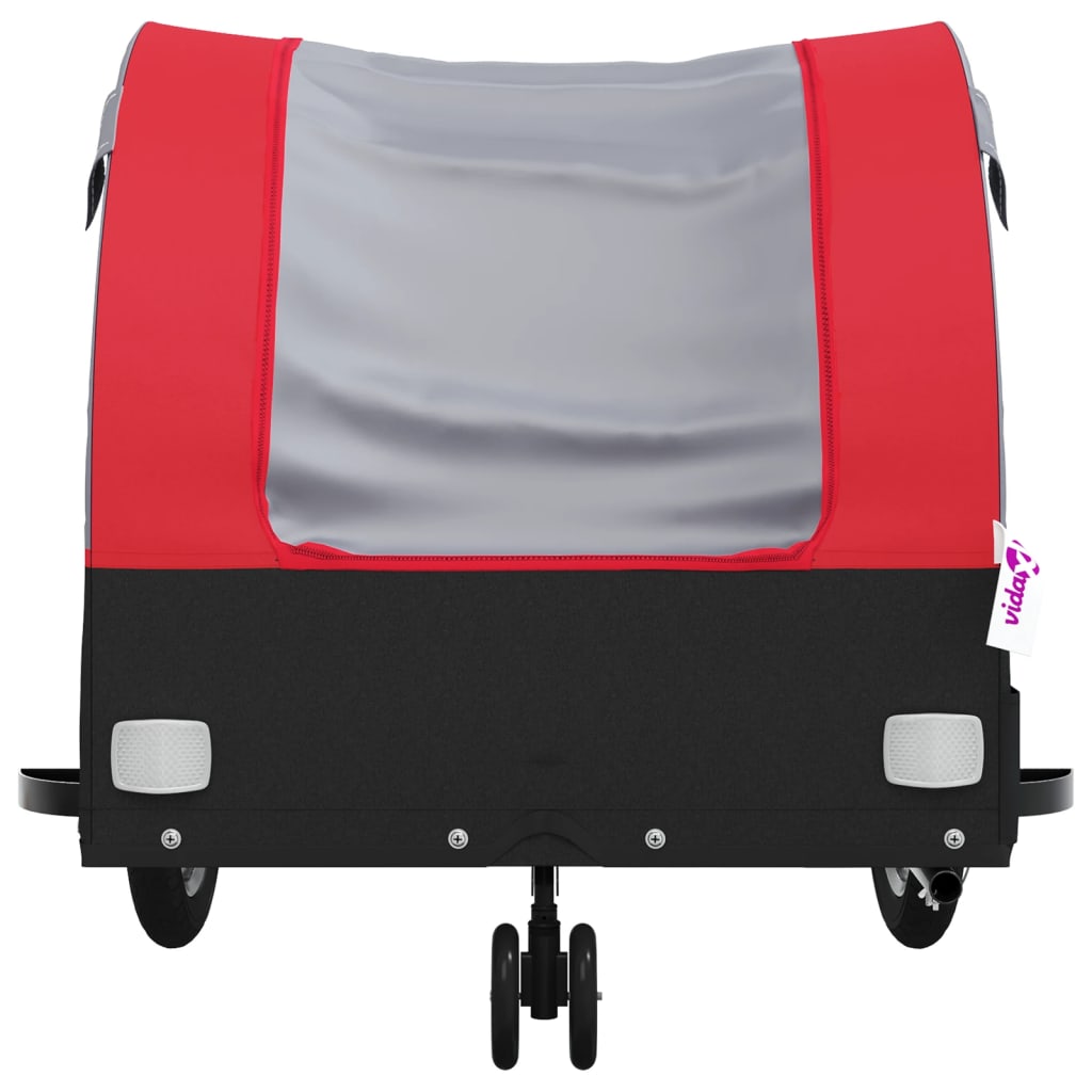 Cykeltrailer Sort og Rød 30 kg Jern