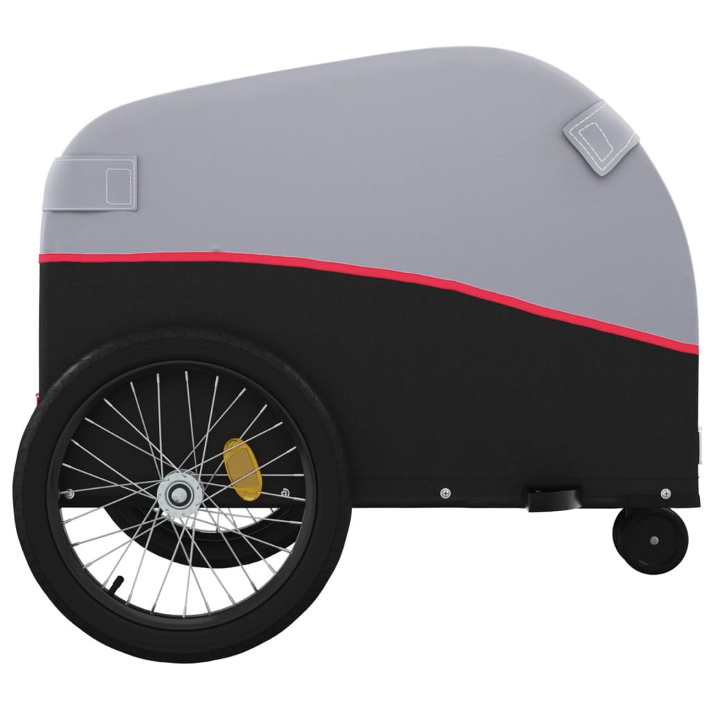 Cykeltrailer Sort og Rød 30 kg Jern
