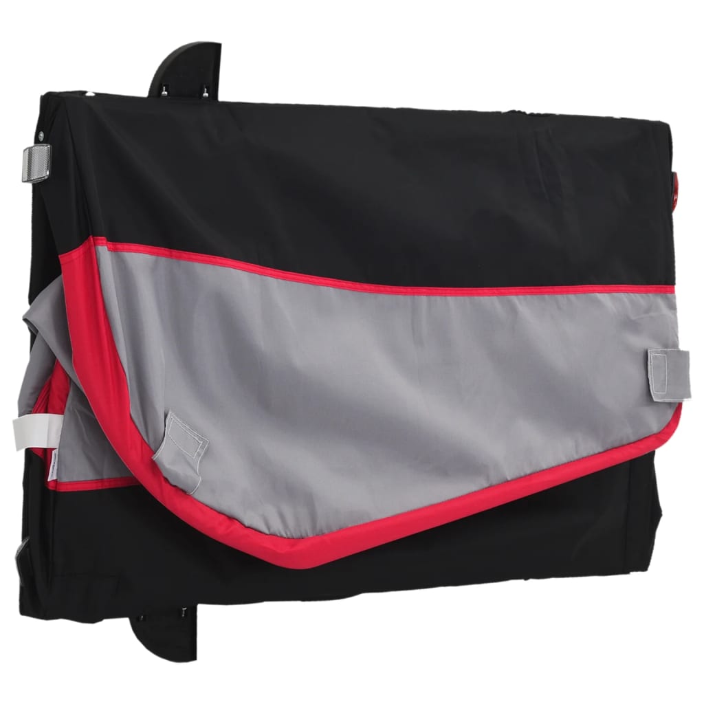 Cykeltrailer Sort og Rød 30 kg Jern