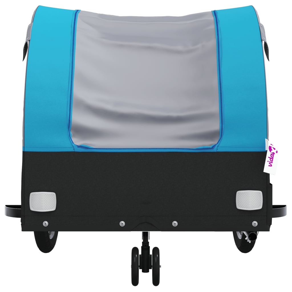 Cykeltrailer Sort og Blå 30 kg Jern