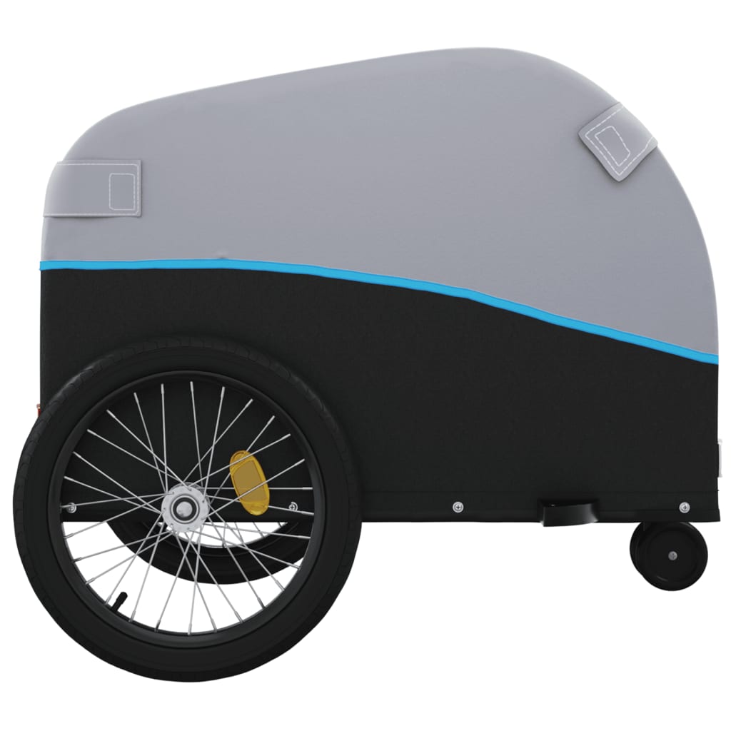 Cykeltrailer Sort og Blå 30 kg Jern