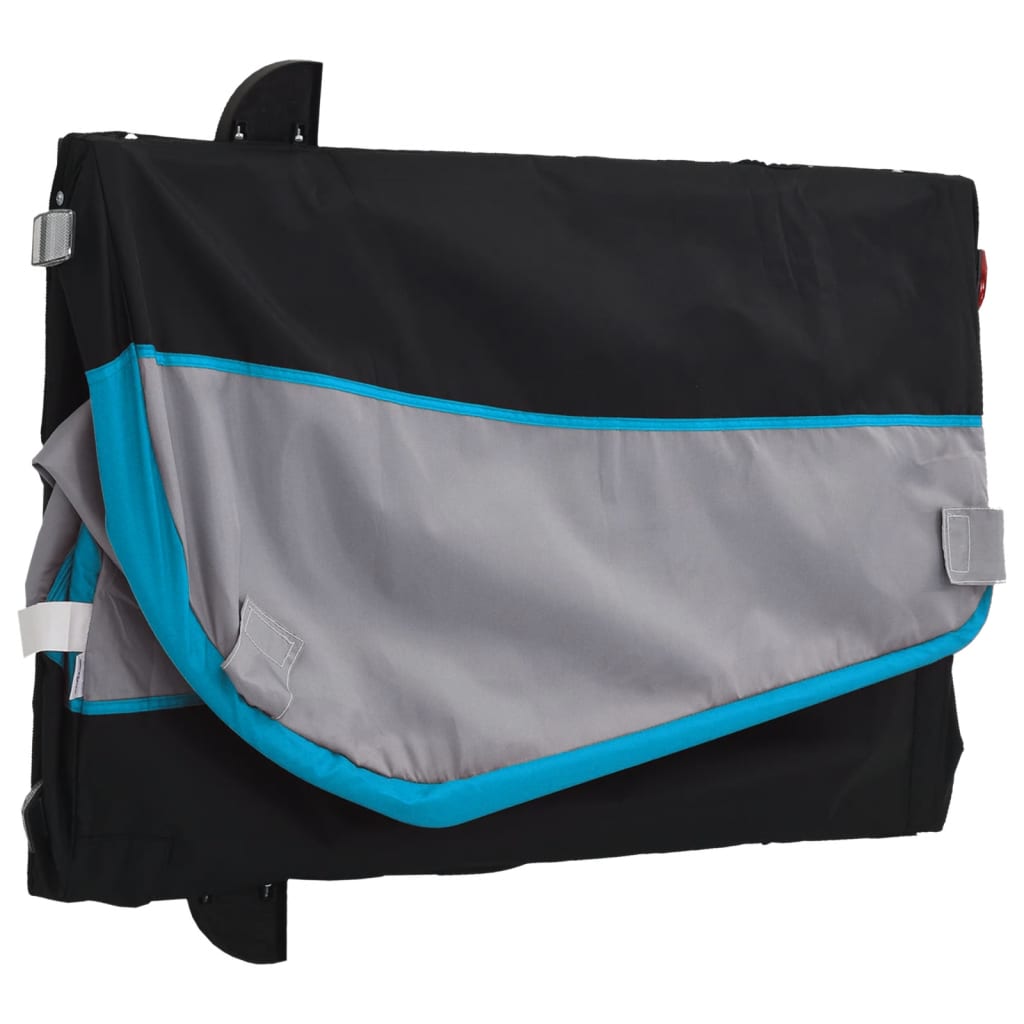 Cykeltrailer Sort og Blå 30 kg Jern