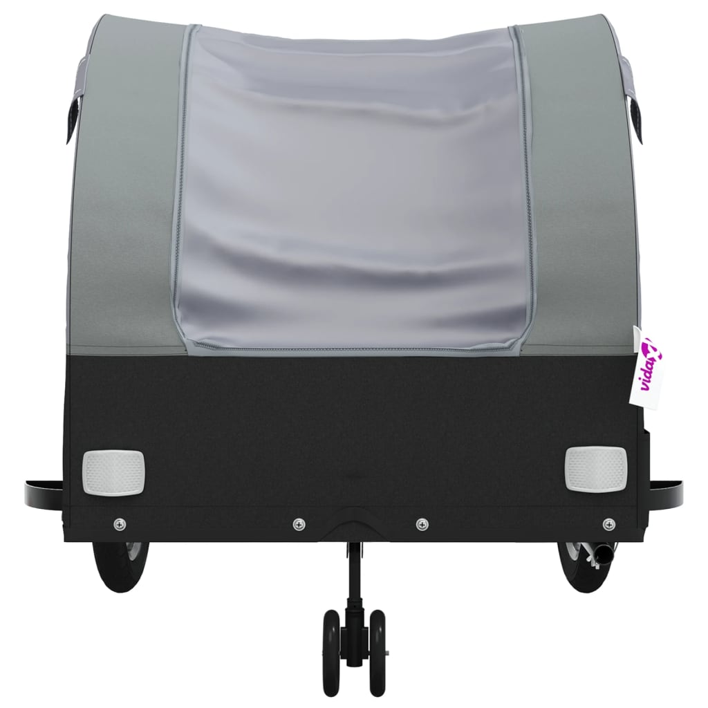 Cykeltrailer Sort og Grå 45 kg Jern