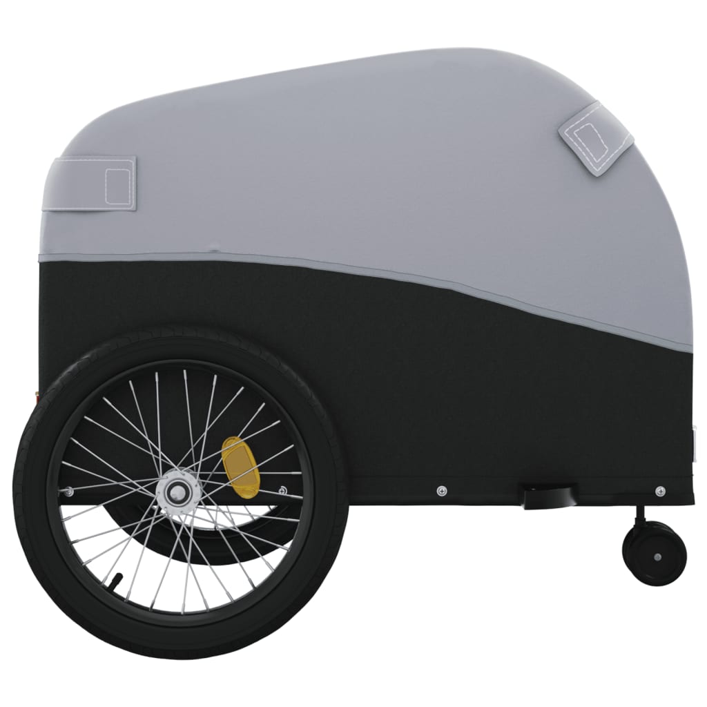 Cykeltrailer Sort og Grå 45 kg Jern