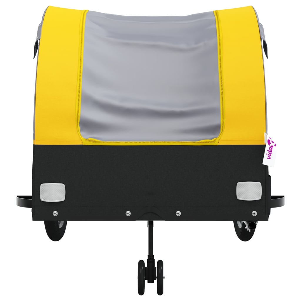 Cykeltrailer Sort og Gul 45 kg Jern