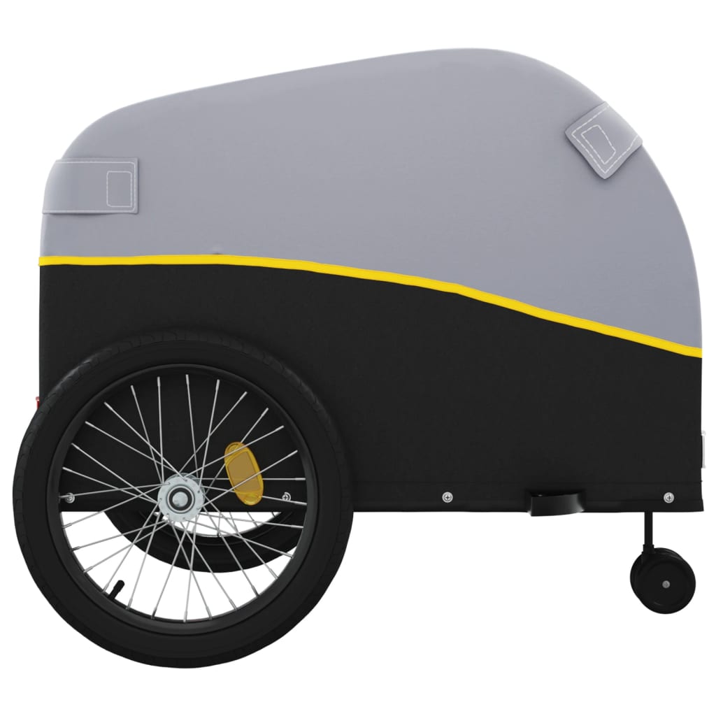 Cykeltrailer Sort og Gul 45 kg Jern