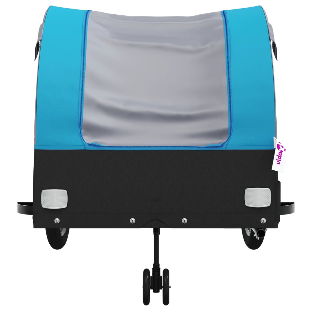 Cykeltrailer Sort og Blå 45 kg Jern