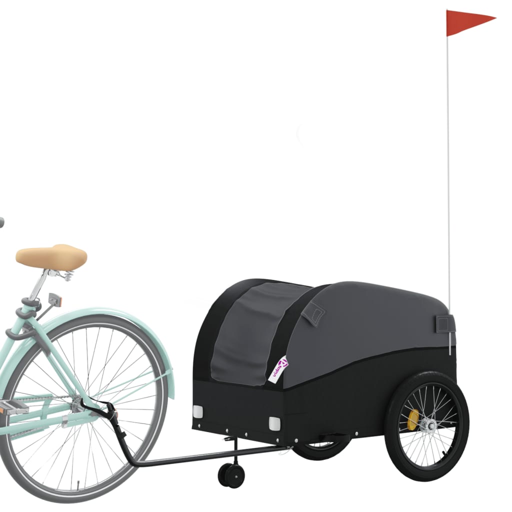Cykeltrailer Sort 45 kg Jern