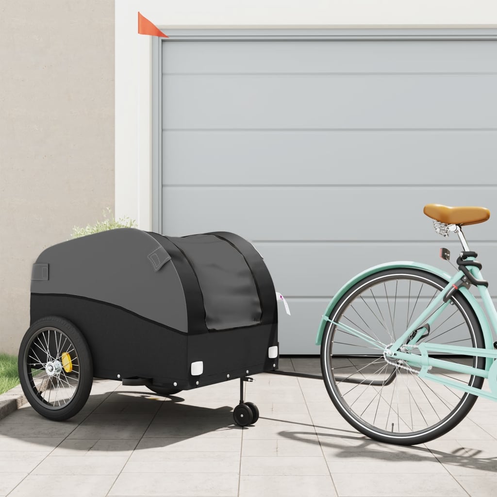 Cykeltrailer Sort 45 kg Jern