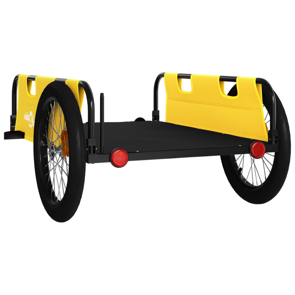 Cykeltrailer Gul og sort Oxford Stof & Jern