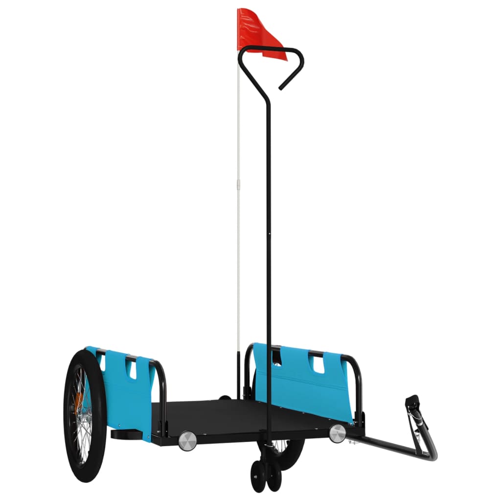 Cykeltrailer Blå og sort Oxford Stof & Iron