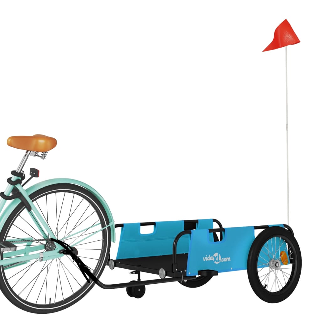 Cykeltrailer Blå og sort Oxford Stof & Iron