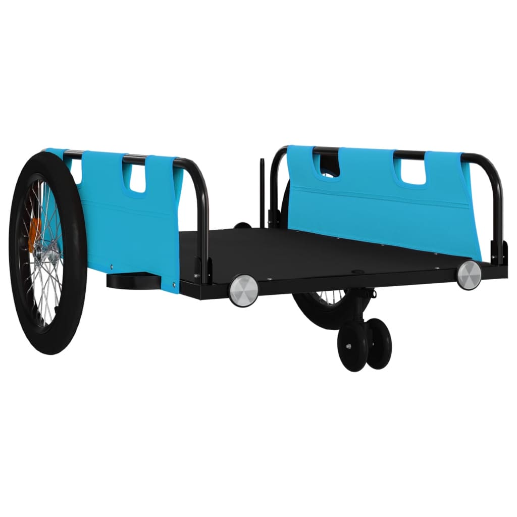 Cykeltrailer Blå og sort Oxford Stof & Iron