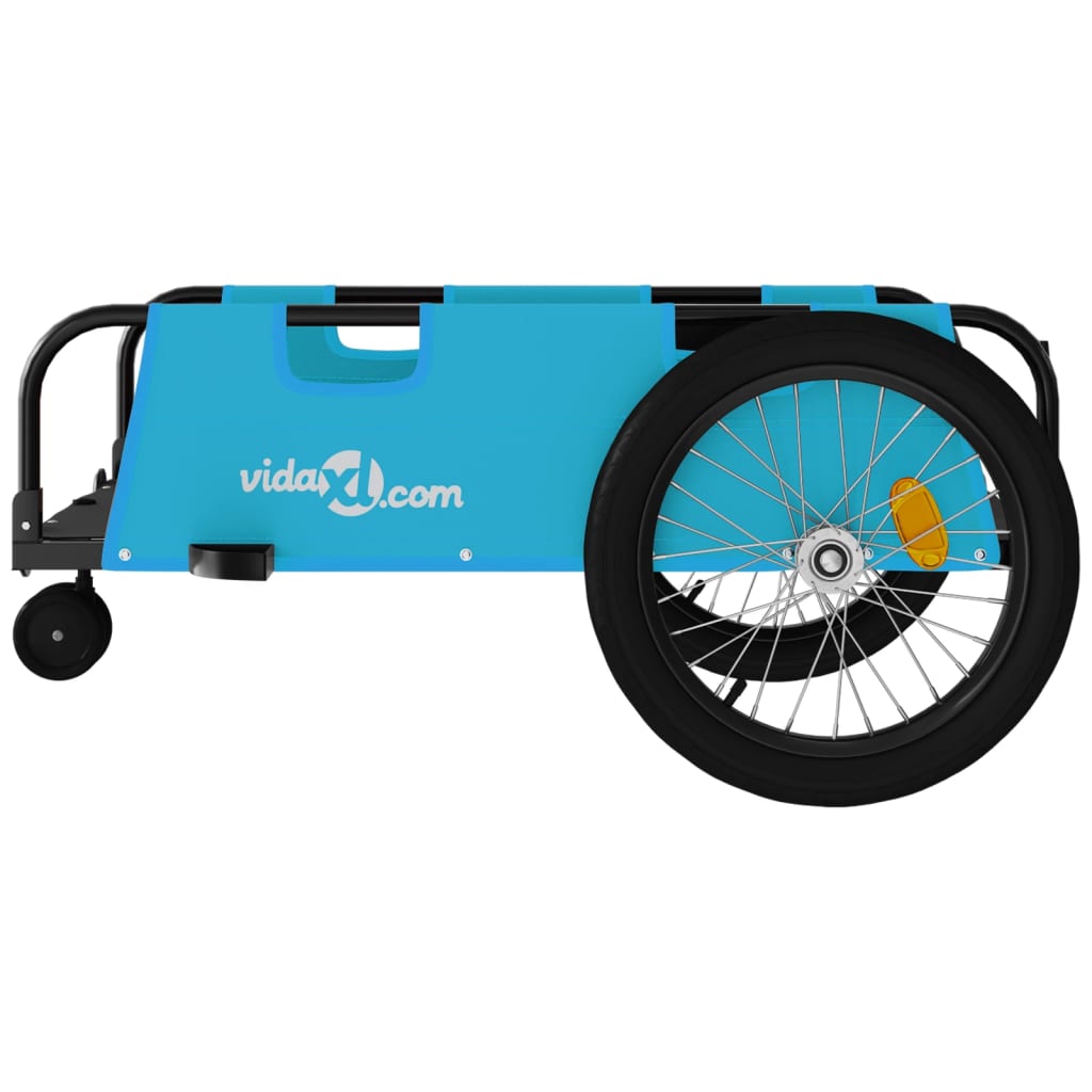 Cykeltrailer Blå og sort Oxford Stof & Iron