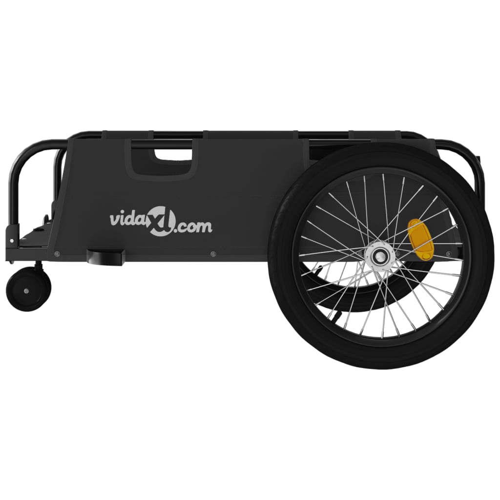 Cykeltrailer Sort Oxford stof og jern