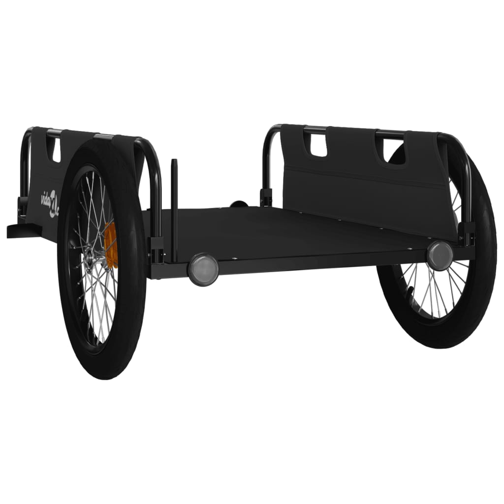 Cykeltrailer Sort Oxford stof og jern