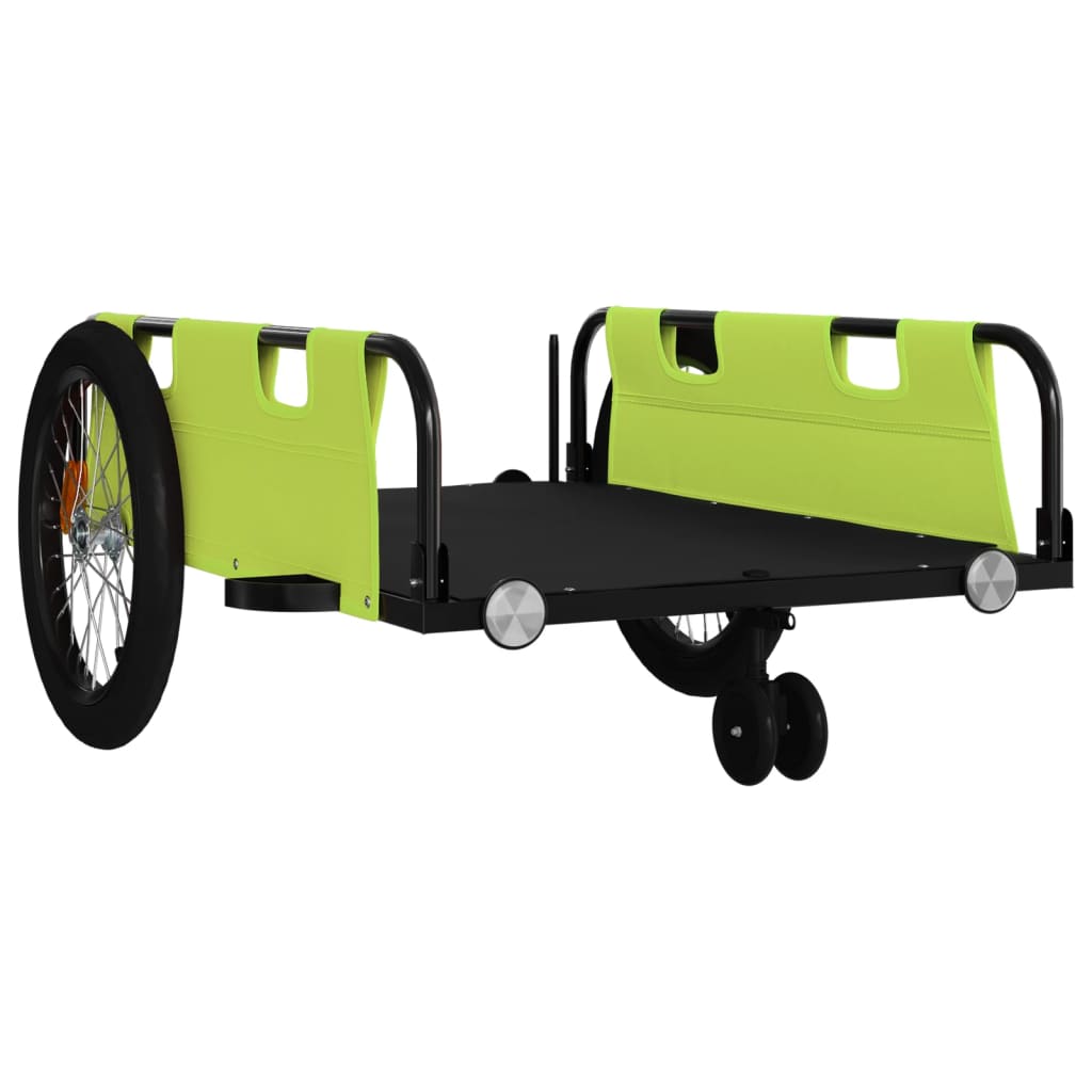 Cykeltrailer Grøn og sort Oxford Stof & Iron