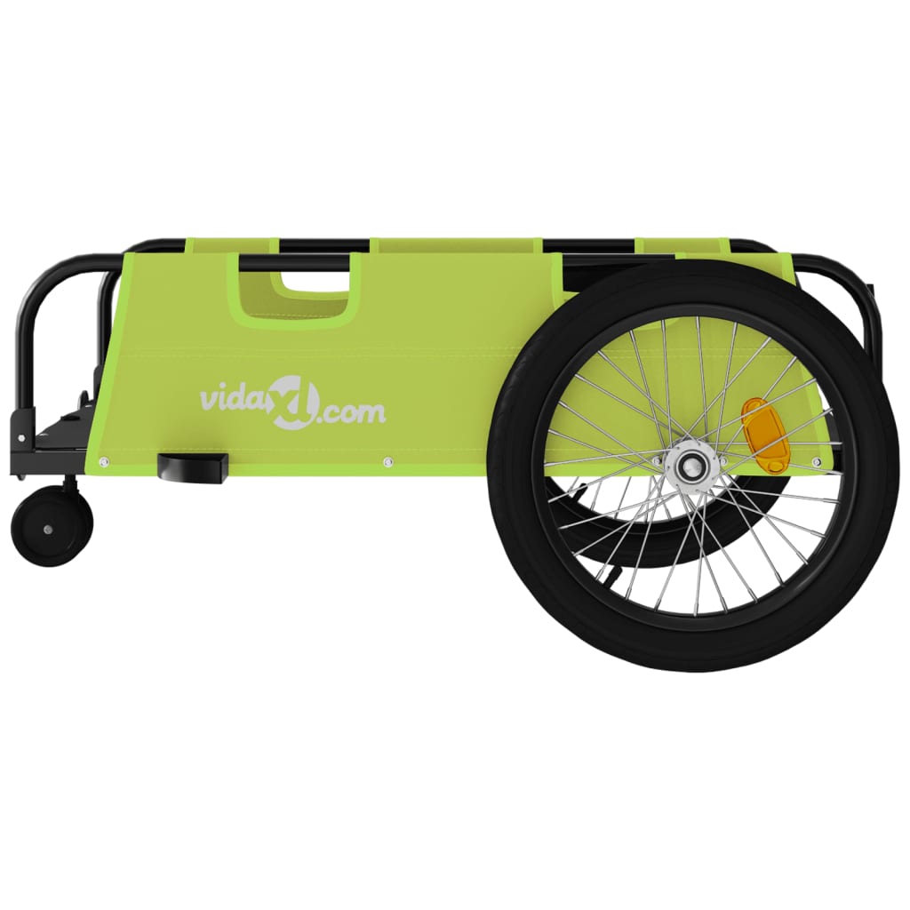 Cykeltrailer Grøn og sort Oxford Stof & Iron