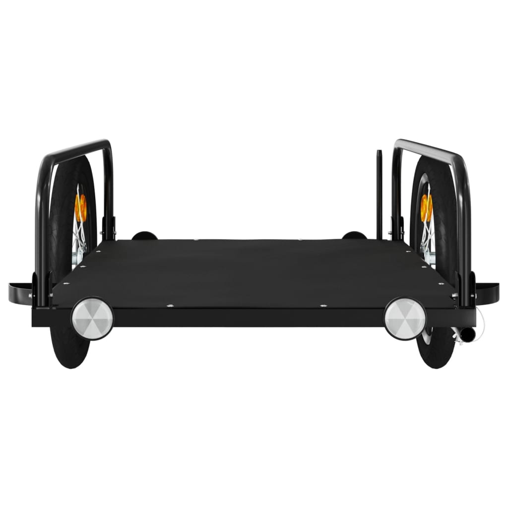Cykeltrailer Sort 126x63x34 cm Jern