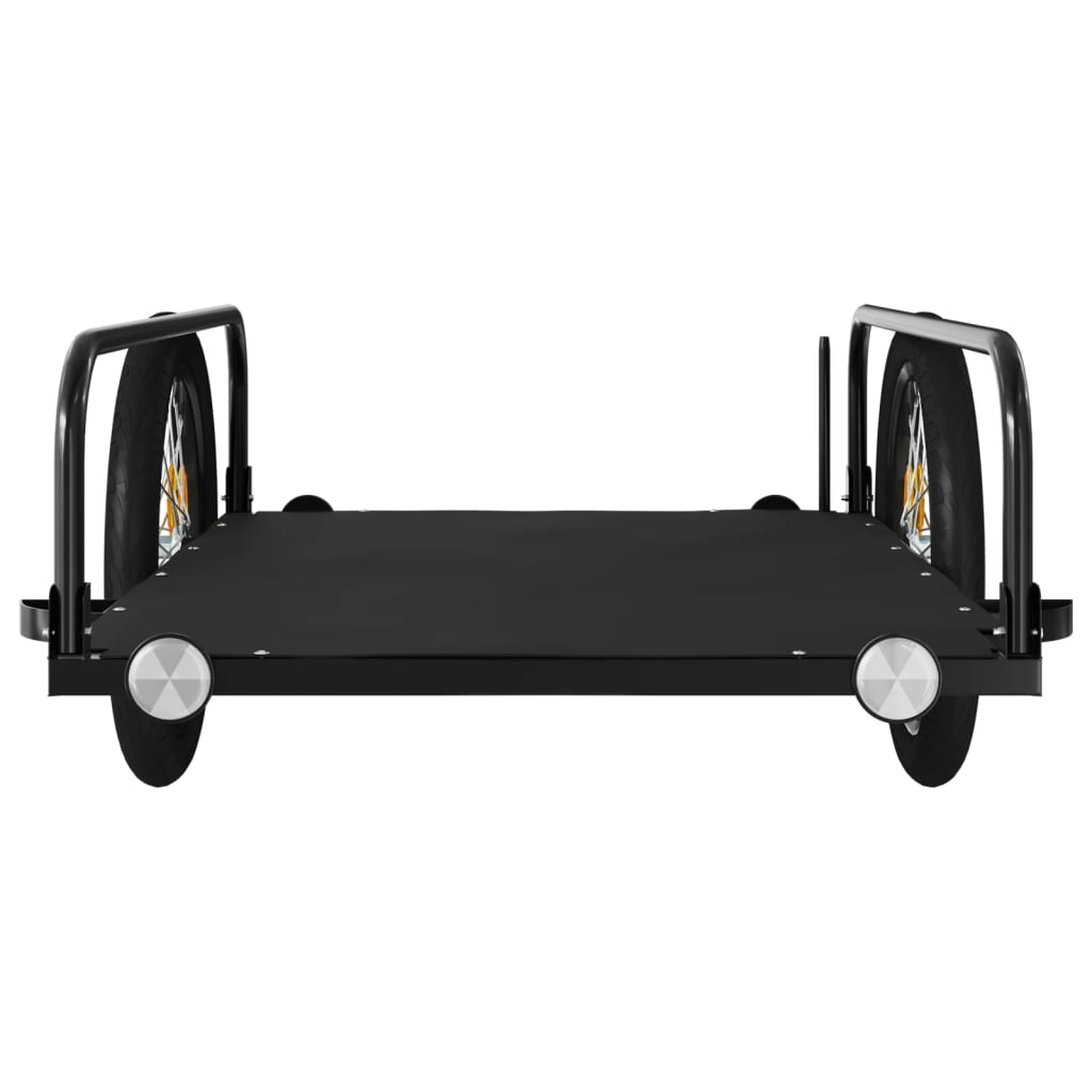 Cykeltrailer Sort 135x70x37 cm Jern
